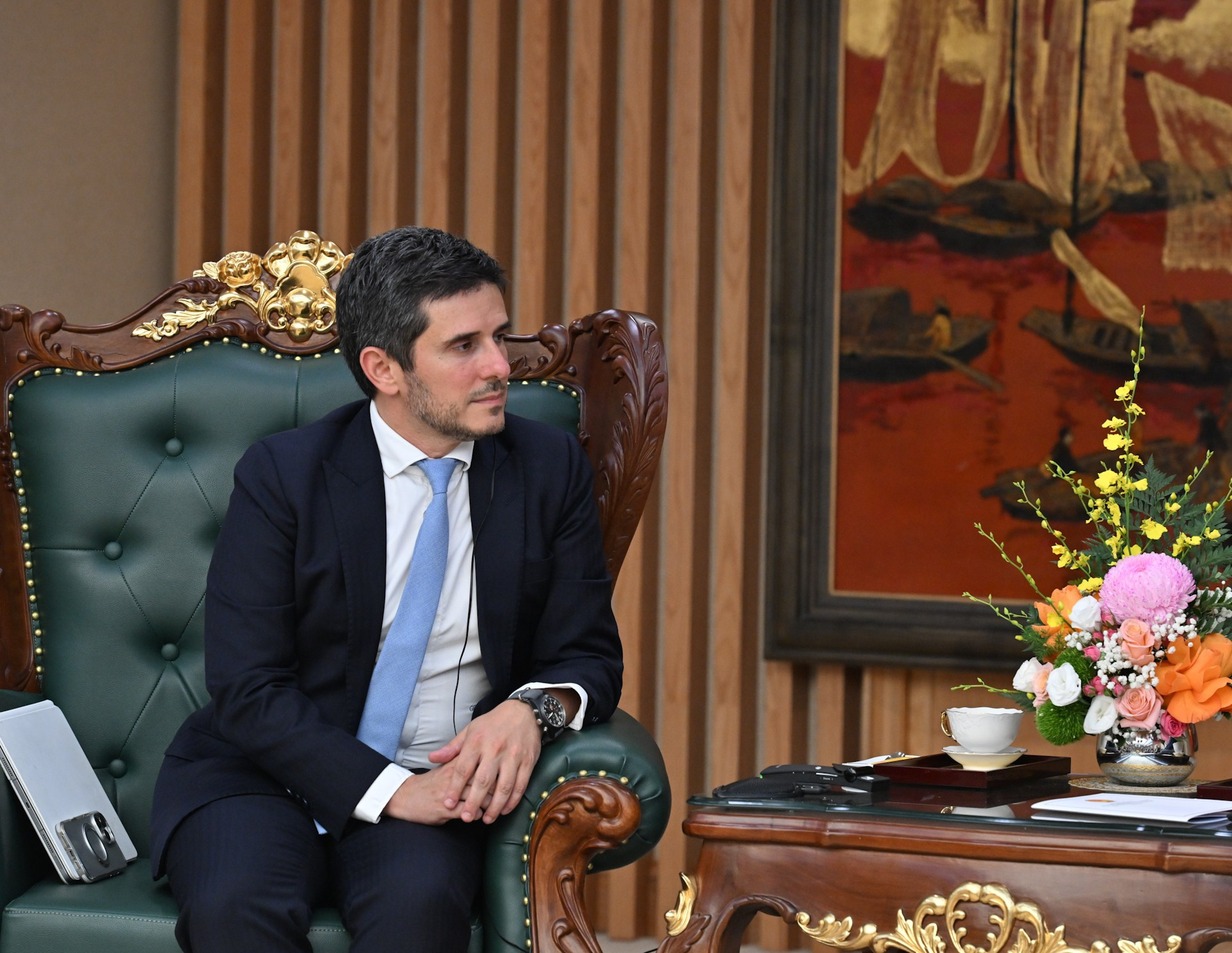 Ông Gerald Toledano phát biểu tại buổi tiếp . dsc-5966.jpg