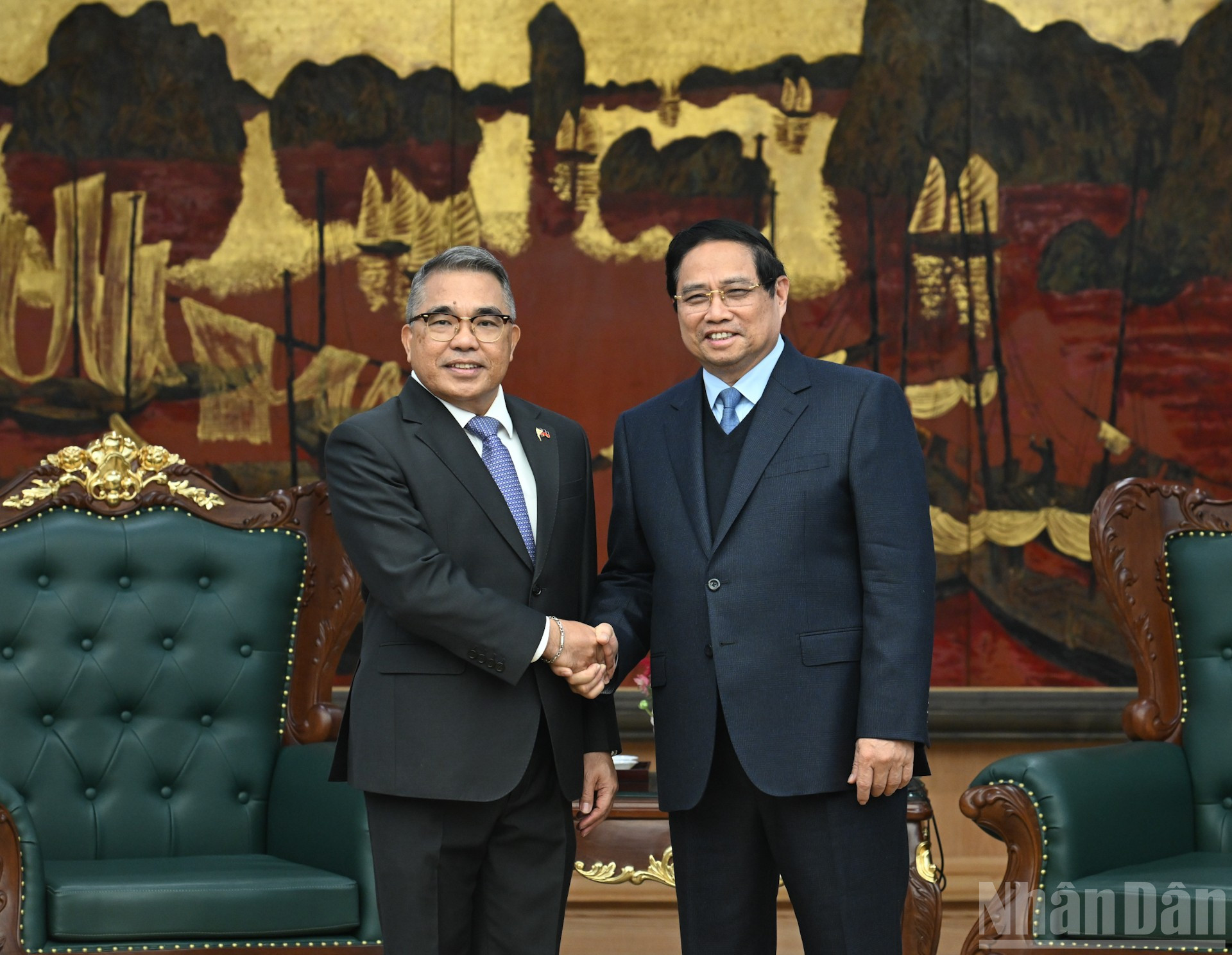 [Ảnh] Thủ tướng Phạm Minh Chính tiếp Đại sứ Philippines tại Việt Nam 