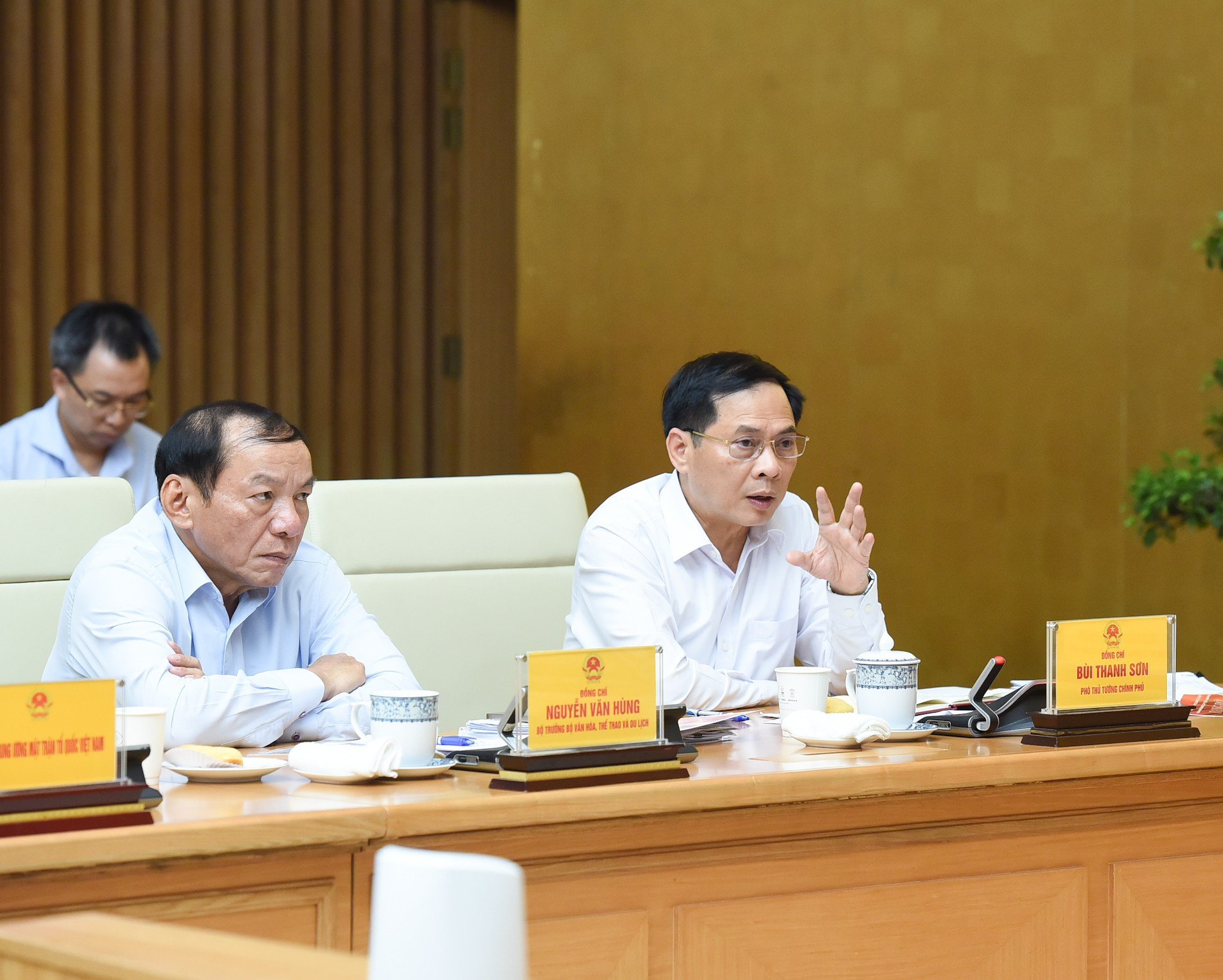 Phó Thủ tướng, Bộ trưởng Ngoại giao Bùi Thanh Sơn phát biểu. dsc-4911.jpg