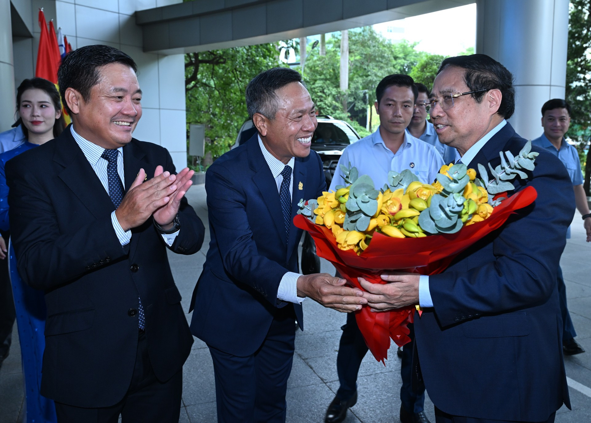 Thủ tướng Phạm Minh Chính đến dự Lễ kỷ niệm 80 năm Ngày truyền thống và đón nhận danh hiệu Anh hùng Lao động của Tập đoàn Bưu chính Viễn thông Việt Nam. dsc-1113.jpg