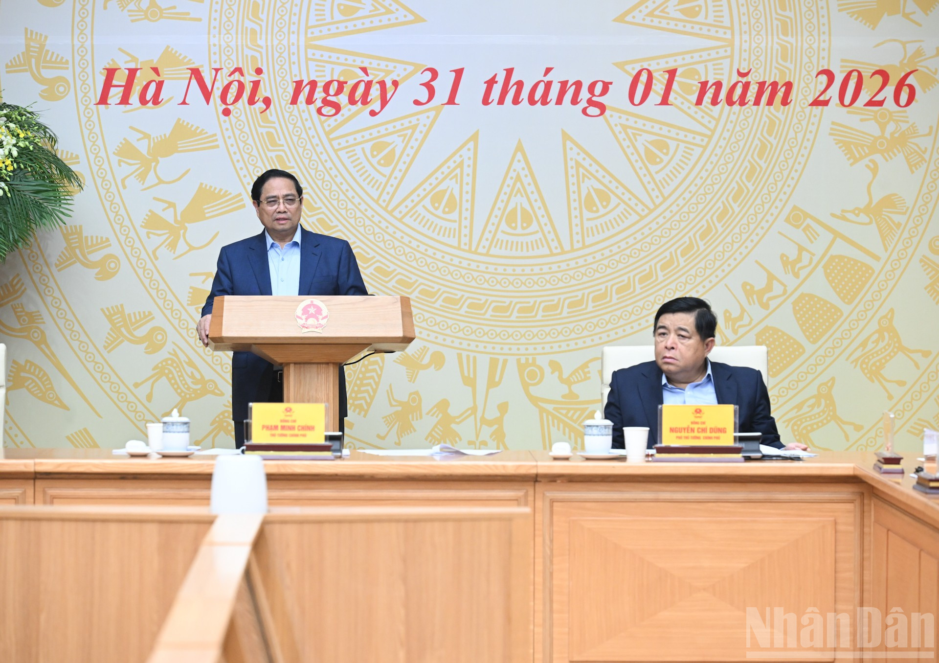 Thủ tướng Phạm Minh Chính phát biểu chỉ đạo phiên họp.