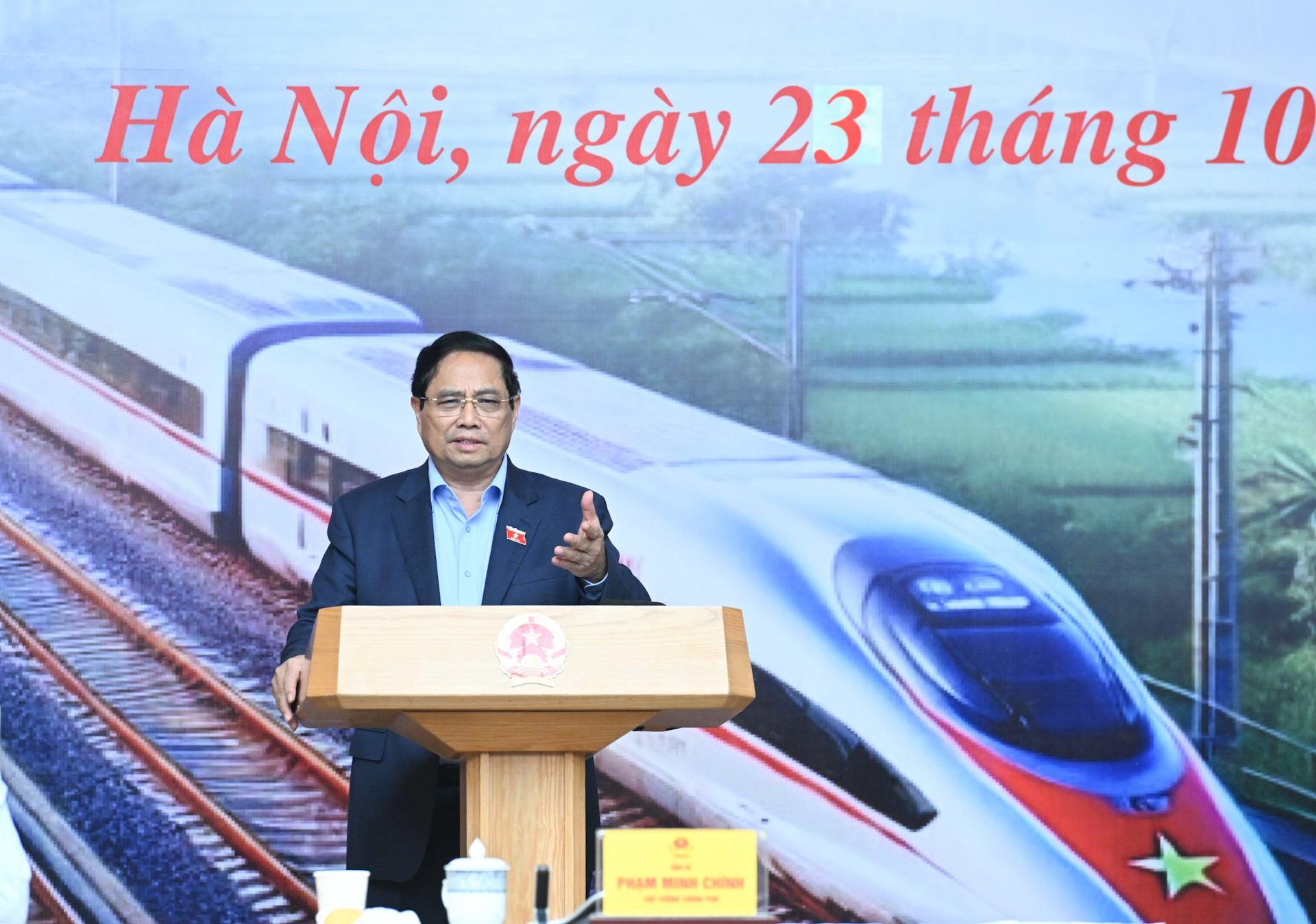 នាយករដ្ឋមន្ត្រី Pham Minh Chinh ថ្លែងសុន្ទរកថានៅសន្និសីទ។ dsc-9771.jpg