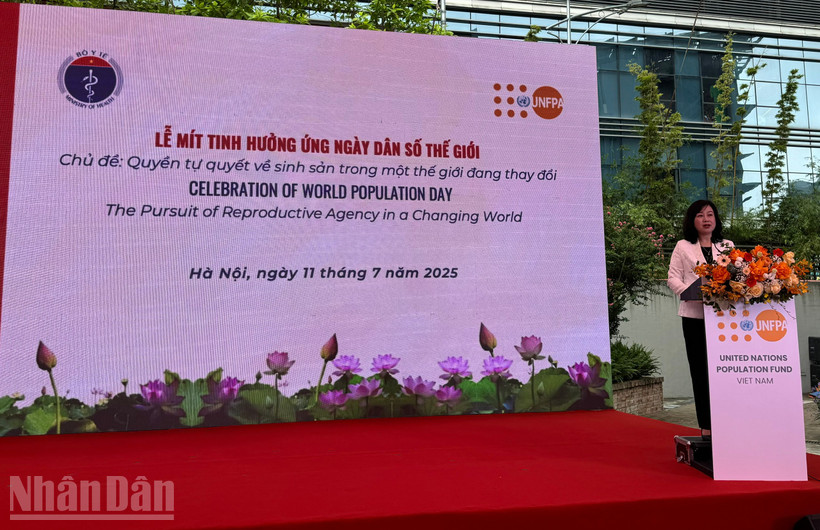 Bộ trưởng Y tế Đào Hồng Lan phát biểu tại buổi lễ.