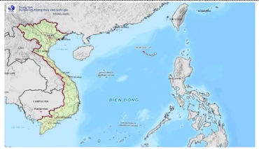 Bản đồ quỹ đạo áp thấp nhiệt đới.