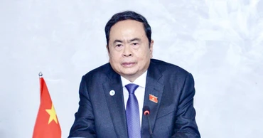 Chủ tịch Quốc hội Trần Thanh Mẫn phát biểu tại cuộc gặp Chủ tịch Thượng viện Đức Anke Rehlinger.
