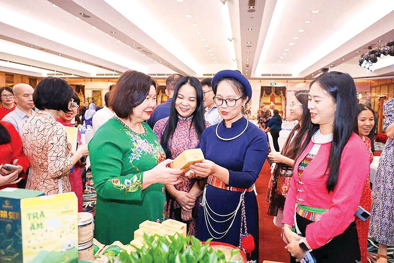 Nhiều sản phẩm chất lượng của các hợp tác xã Việt Nam được giới thiệu tại Hội nghị Thượng đỉnh Nữ lãnh đạo hợp tác xã khu vực châu Á-Thái Bình Dương (Hà Nội, tháng 7/2024). Nguồn: Liên minh Hợp tác xã Việt Nam xay-dung-02.jpg