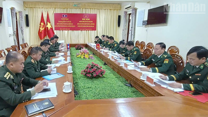 Quang cảnh buổi hội đàm.
