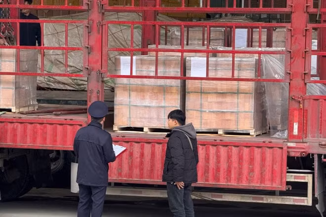Công chức hải quan hướng dẫn thủ tục nhập khẩu hàng hóa cho doanh nghiệp.