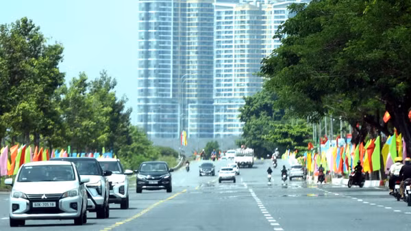 Đại lộ Nguyễn Hữu Cảnh, đoạn qua địa bàn phường Long Hưng, thành phố Đồng Nai.