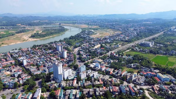 Một góc đô thị phường Minh Xuân, tỉnh Tuyên Quang.