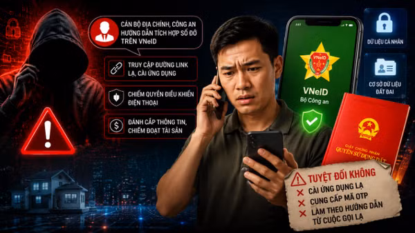 Ngăn chặn tội phạm mạng lợi dụng chủ trương số hóa dữ liệu. (Hình ảnh có sự hỗ trợ của AI)