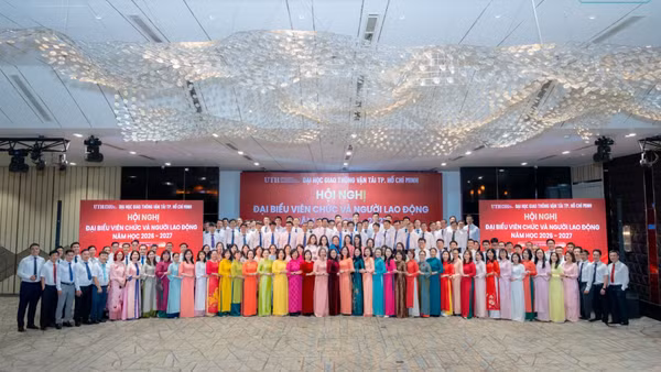 Hội nghị đại biểu viên chức, người lao động năm học 2026-2027 của UTH diễn ra trong không khí đoàn kết, sôi nổi. (Ảnh: UTH)