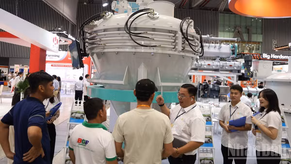 Nhiều máy móc, công nghệ ngành chăn nuôi được giới thiệu tại Vietstock 2026. (Ảnh: QUANG QUÝ)