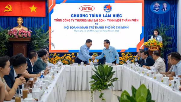 SATRA làm việc với các doanh nghiệp thuộc Hội Doanh nhân trẻ Thành phố Hồ Chí Minh. (Ảnh: SATRA)