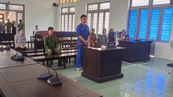 Đối tượng tại phiên tòa. (ẢNH: CTV)