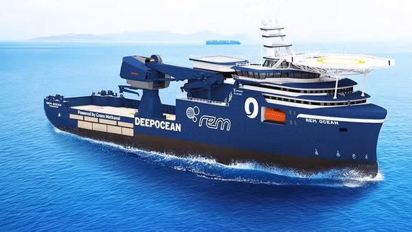Thân tàu Rem Pioneer được đóng tại Công ty cổ phần Đóng tàu Sông Cấm.