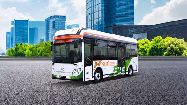 Mẫu xe xe city bus thuần điện KIMLONGB30-EV. (Ảnh: KIM LONG)