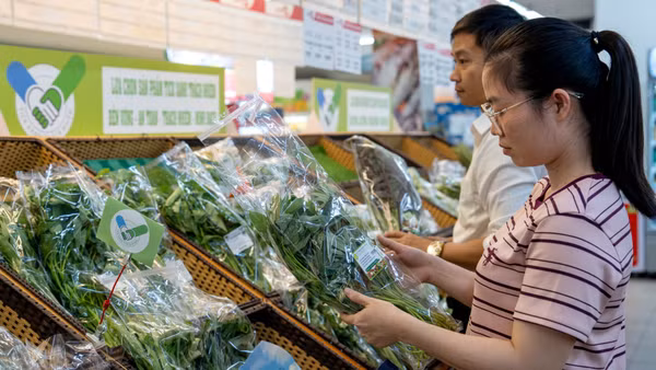 Trong 8 tháng năm 2026, tổng mức bán lẻ hàng hóa và doanh thu dịch vụ tiêu dùng tăng 13,7%. (Ảnh: CTV)