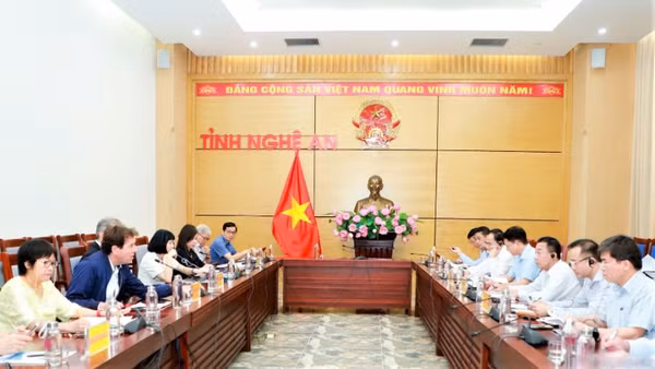 Quang cảnh buổi làm việc.