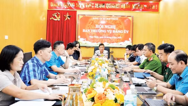 Đảng ủy xã Hợp Thịnh tổ chức phòng họp không giấy ngày 24/4/2026.