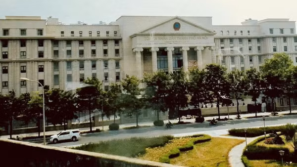 Trụ sở Tòa án nhân dân thành phố Hà Nội. (Ảnh: TRẦN QUÝ)