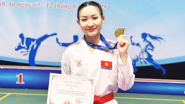 Vận động viên Hoàng Thị Mỹ Tâm.