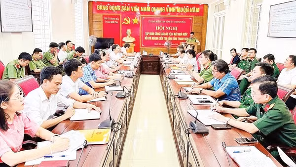 Toàn cảnh Hội nghị tập huấn công tác bảo vệ bí mật nhà nước ngành Kiểm tra Đảng (Ảnh LAN PHƯƠNG)