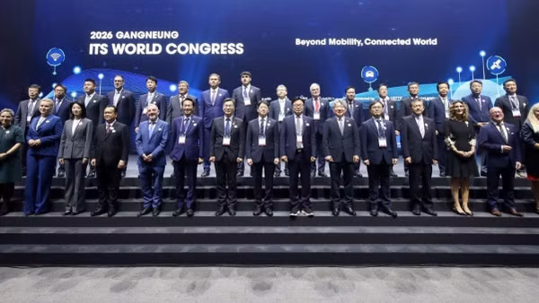 Lễ khai mạc Hội nghị Giao thông thông minh (ITS) thế giới năm 2026 tại Hàn Quốc. (Ảnh: TRUNG THÀNH)