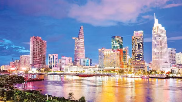 Trung tâm tài chính quốc tế Việt Nam tại Thành phố Hồ Chí Minh vận hành tạo ra cơ hội lớn cho thị trường văn phòng cao cấp tại thành phố (Ảnh TÙNG ANH).