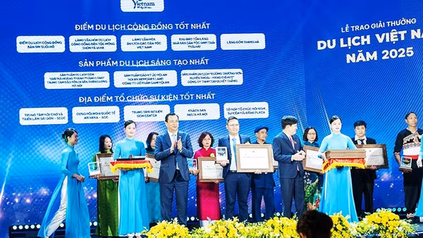 Công ty T20-Quyết Thắng được vinh danh ở hạng mục sản phẩm du lịch sáng tạo “Đường Trường Sơn huyền thoại hang Chỉ Huy”.