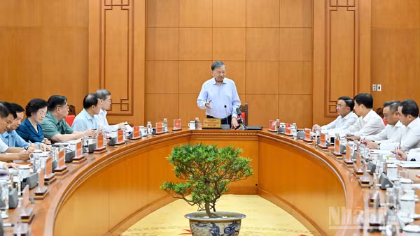 Tổng Bí thư, Chủ tịch nước Tô Lâm chủ trì cuộc họp Thường trực Ban Chỉ đạo Trung ương về phòng, chống tham nhũng, lãng phí, tiêu cực. (Ảnh: Thủy Nguyên) 