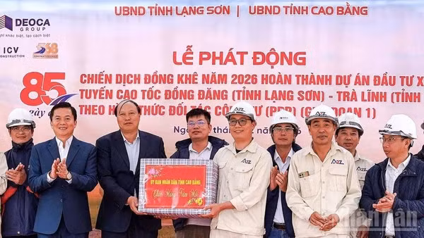 Phát động chiến dịch Đông Khê năm 2026 phấn đấu hoàn thành dự án đường cao tốc Đồng Đăng-Trà Lĩnh vào dịp sinh nhật Bác Hồ tới đây.