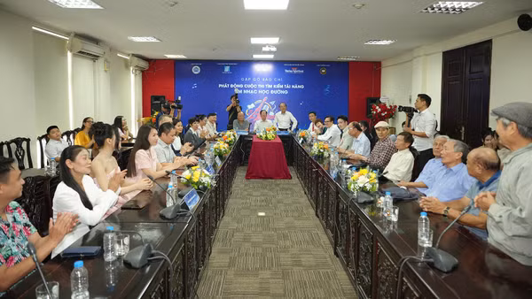 Lễ phát động Cuộc thi "Tìm kiếm Tài năng Âm nhạc Học đường 2026-2027. (Ảnh: BTC cung cấp)