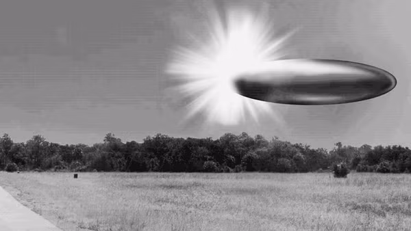 Ảnh ghép do FBI thực hiện về một vụ nhìn thấy UFO. Ảnh: GETTYIMAGES 