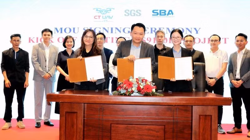 Lễ ký kết giữa CT UAV và SGS, SBA triển khai xây dựng tiêu chuẩn AS9100D, ISO 9001.