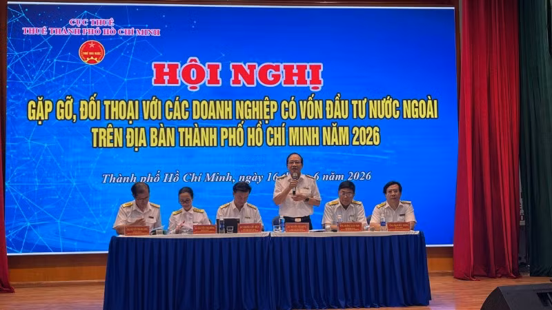 Lãnh đạo Thuế Thành phố Hồ Chí Minh đối thoại với cộng đồng doanh nghiệp FDI tại Thành phố Hồ Chí Minh.