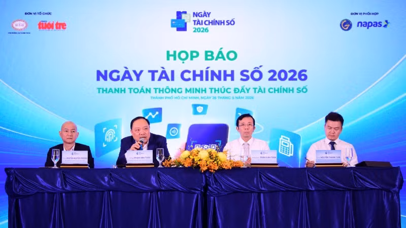 Các đại biểu chia sẻ thông tin chuỗi hoạt động "Ngày tài chính số 2026". (Ảnh : TT)