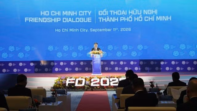 Ông Nguyễn Lộc Hà, Phó Chủ tịch Thường trực Ủy ban nhân dân Thành phố Hồ Chí Minh phát biểu ý kiến chỉ đạo tại hội nghị. (Ảnh: NAB)