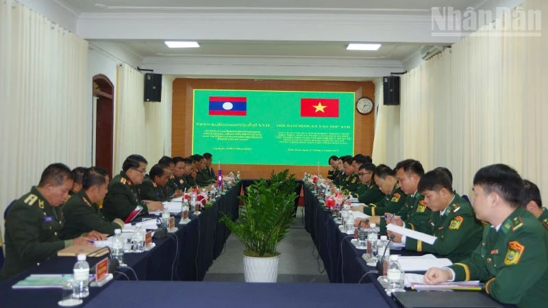 Hội đàm giữa lực lượng bảo vệ biên giới tỉnh Sơn La, Điện Biên (Việt Nam) và tỉnh Phongsaly, Luang Prabang (nước Cộng hòa Dân chủ Nhân dân Lào).