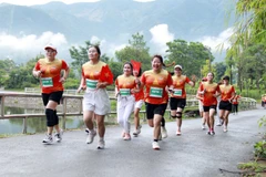 Hơn 500 vận động viên đến từ nhiều địa phương trong cả nước tham gia giải chạy.