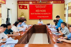 Ban Thường vụ xã Pa Tần mới họp triển khai các bước chuẩn bị cho ngày sáp nhập 1/7.