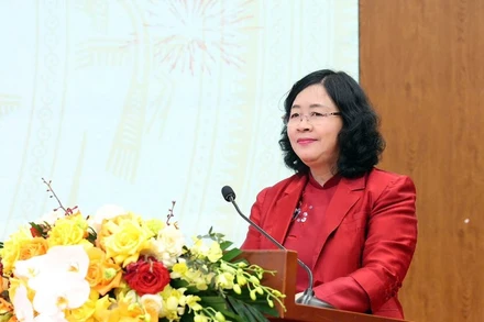 Đồng chí Bùi Thị Minh Hoài ứng cử tại đơn vị bầu cử số 5, tỉnh Phú Thọ.