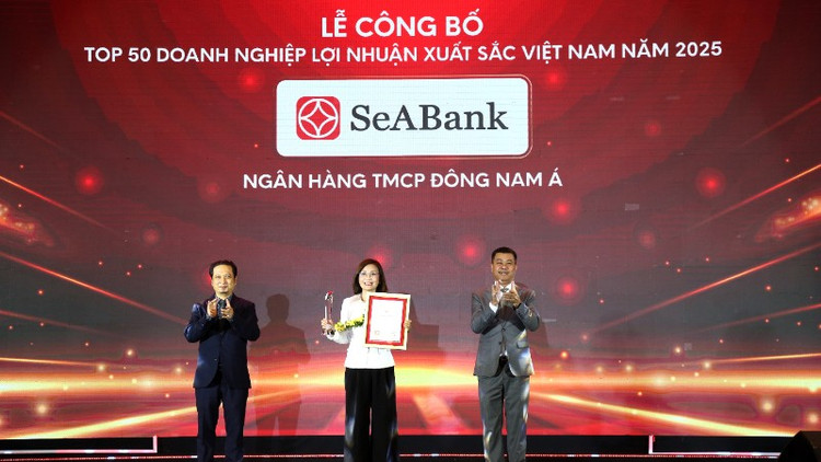 SeABank lần thứ 6 được vinh danh trongTop 50 doanh nghiệp có lợi nhuận xuất sắc nhất Việt Nam năm 2025 
