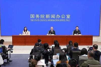 Toàn cảnh cuộc họp báo. (Ảnh: china.com.cn)