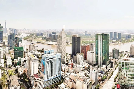 Khu vực trung tâm Thành phố Hồ Chí Minh được quy hoạch Trung tâm Tài chính quốc tế Việt Nam tại Thành phố Hồ Chí Minh. (Ảnh THẾ ANH)