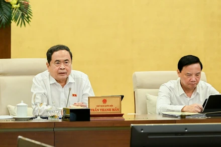 Ủy Ban Thường Vụ Quốc Hội Chủ Tịch Quốc Hội Trần Thanh Mẫn Phát Biểu Ý Kiến Tại Phiên Họp. (Ảnh: Đăng Anh)