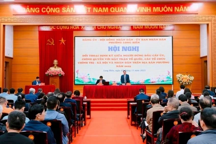 Quang cảnh buổi đối thoại.