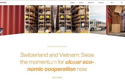 Economiesuisse đánh giá cao tiềm lực của nền kinh tế Việt Nam. (Ảnh: TTXVN phát)