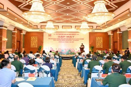 Toàn cảnh buổi gặp mặt. (Ảnh: THẾ ĐẠI)