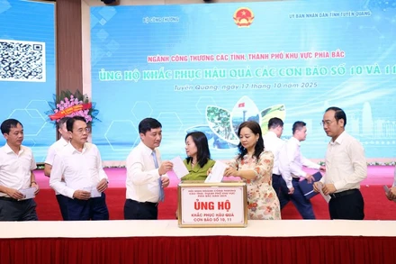 Bộ Công thương phát động ủng hộ đồng bào bị bão, lũ năm 2025.